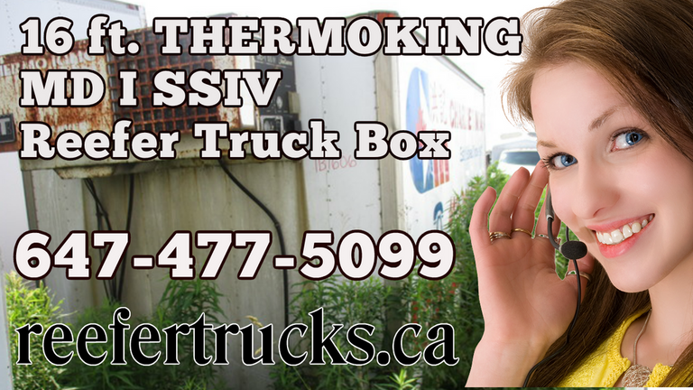 THERMOKING MD I SSIV 16 ft refrigerated box, REEFER Van Body Truck Box Sales Toronto Ontario.