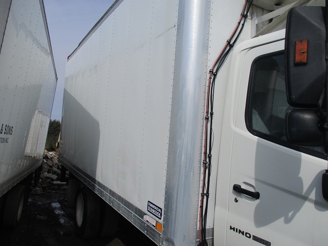 18 ft. Commercial Babcock aluminum, insulated truck body, van box, with roll up rear door, inside width 94 inches, inside height, 94 inches, rear door opening 84 inches, aluminum floor, Kemlite walls, 1 row of E track.