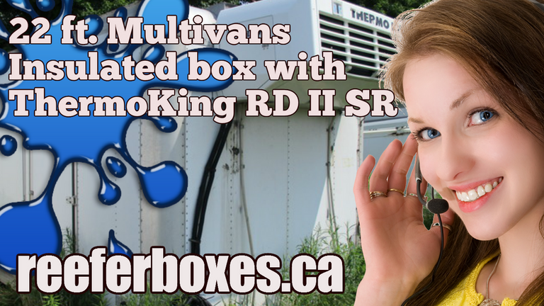 MULTIVANS 22 ft refrigerated box, REEFER Van Body Truck Box Sales Toronto Ontario.