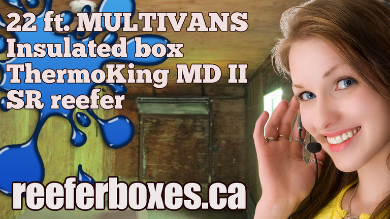 MULTIVANS 22 ft refrigerated box, REEFER Van Body Truck Box Sales Toronto Ontario.