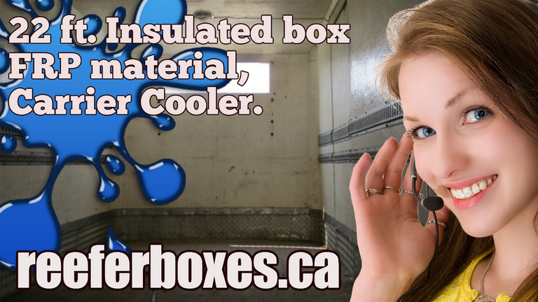 INSULATED 22 ft refrigerated box, REEFER Van Body Truck Box Sales Toronto Ontario.