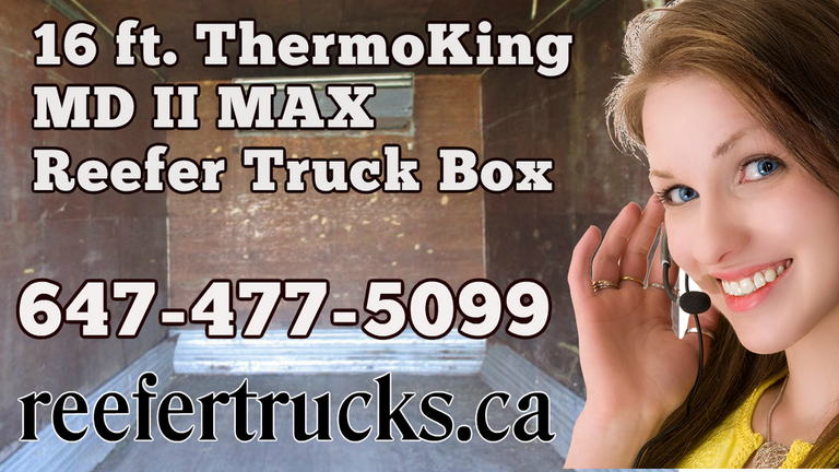 THERMOKING MD-II MAX 16 ft refrigerated box, REEFER Van Body Truck Box Sales Toronto.